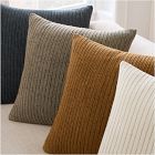 Jute Simple Line Pillow Cover