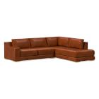 Dalton Leather 2-Piece Bumper Chaise Sectional (109"&ndash;119")