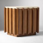 Louis Cast Stone Topped Nightstand (24")