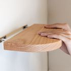 Nook Woodworking Thin Floating Shelf with Rounded Corners (6"&ndash;36")