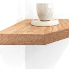Nook Woodworking Floating Corner Shelf with Straight Edge (12"&ndash;16")