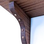 Nook Woodworking Shelf with Wood Brackets (12"&ndash;84")