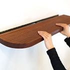 Nook Woodworking Thick Floating Shelf with Rounded Corners (12"&ndash;84")