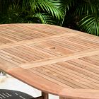 Orelien Teak Outdoor Oval Extendable Dining Table (71"&ndash;117")