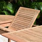 Orelien Teak Outdoor Oval Extendable Dining Table (71"&ndash;117")