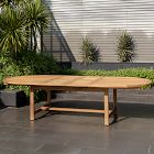 Orelien Teak Outdoor Oval Extendable Dining Table (71"&ndash;117")
