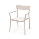 Beige armchair with matching cushion and frame