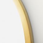 Mid-Century Asymmetrical Metal Wall Mirror