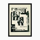 Art Show Poser Framed Poster