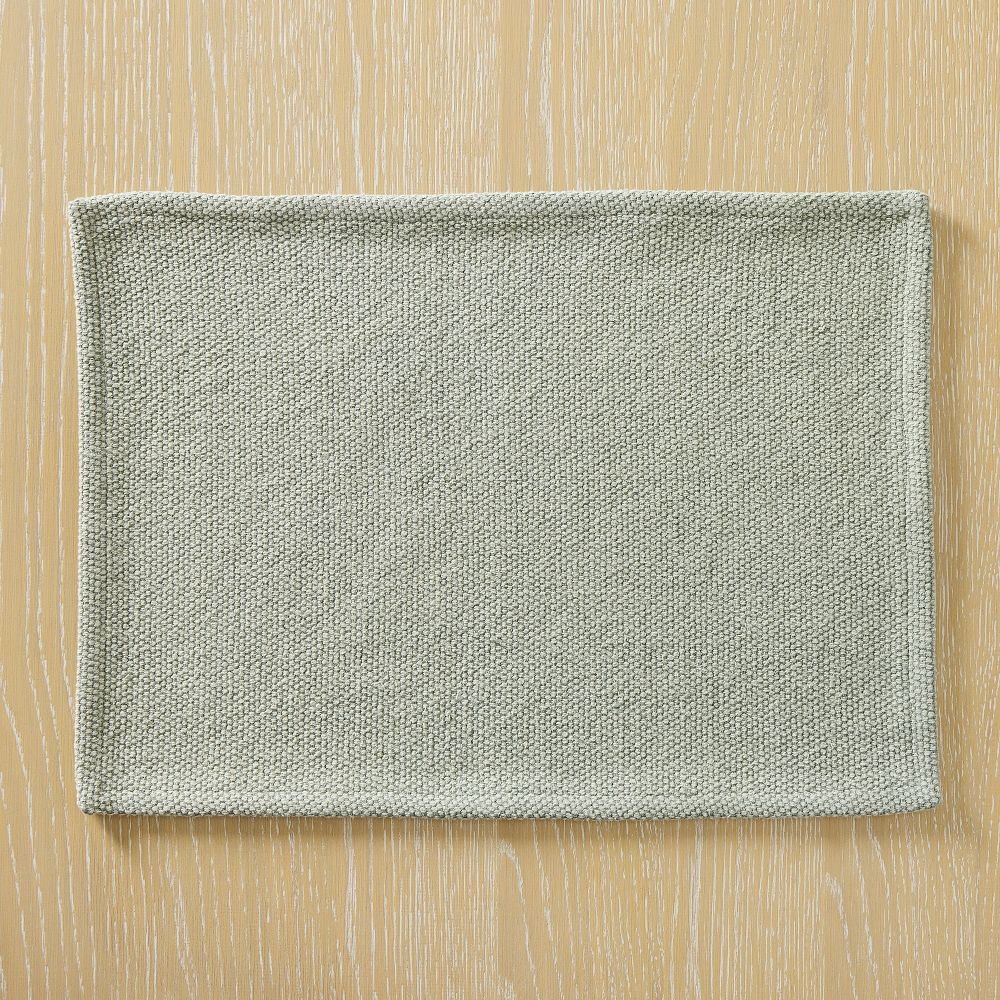 Textured Canvas Cotton Placemat Sets