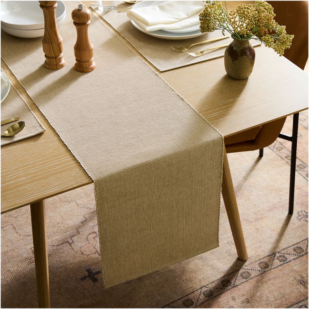 Riviera Cotton Table Runner - Sable