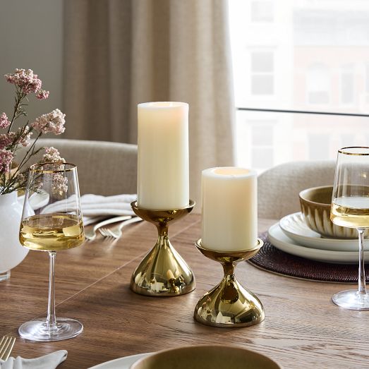 Woho Amber Theelicht Kaarsenhouder Set van 6, Theelichten Kaarsenhouder voor Bruiloft Tafel, Glazen Kaarsenhouders Bulk voor Home Decor