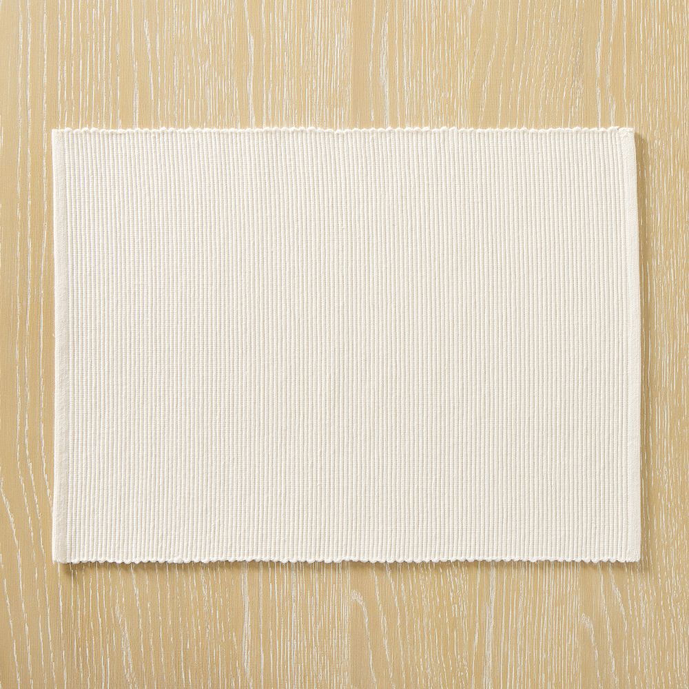 Riviera Cotton Placemats - White, Set of 4