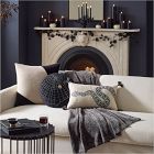 Metallic Halloween Pillow Cover &amp; Throw Set