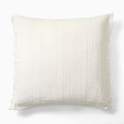 Textured Fringe Pillow Cover