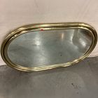 Open Box: Tubular Metal Wall Mirror, 30"W x 45"H - Antique Brass