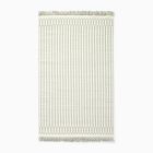 Open Box: Woven Stripe Rug, Sage, 8x10