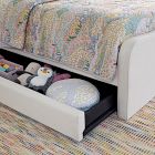 Shel Upholstered Bed w/ Trundle