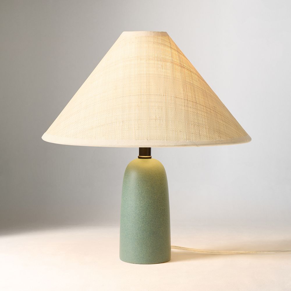 West Elm Louis Table Lamp (13") -Raffia