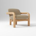 Open Box: Benson Chair - Performance Marled Basketweave Camel