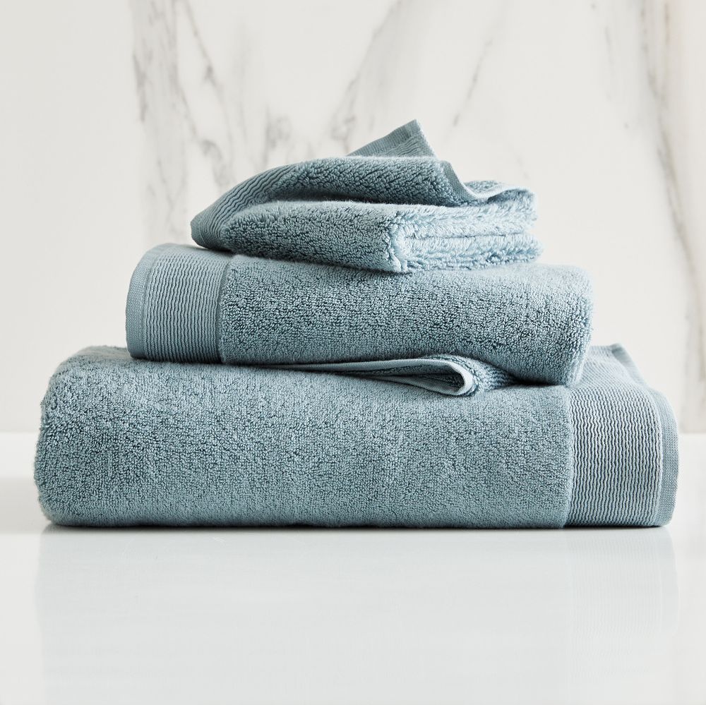 Plush Fibrosoft™ Towel Sets - Ocean, Set of 3 - (Bath Towel, Hand Towel, Washcloth)