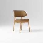 Open Box: Hyde Leather Dining Chair - Ludlow Leather Sesame, Blonde