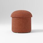 Open Box: Elora Storage Mushroom Play Pouf - Performance Distressed Velvet Brick