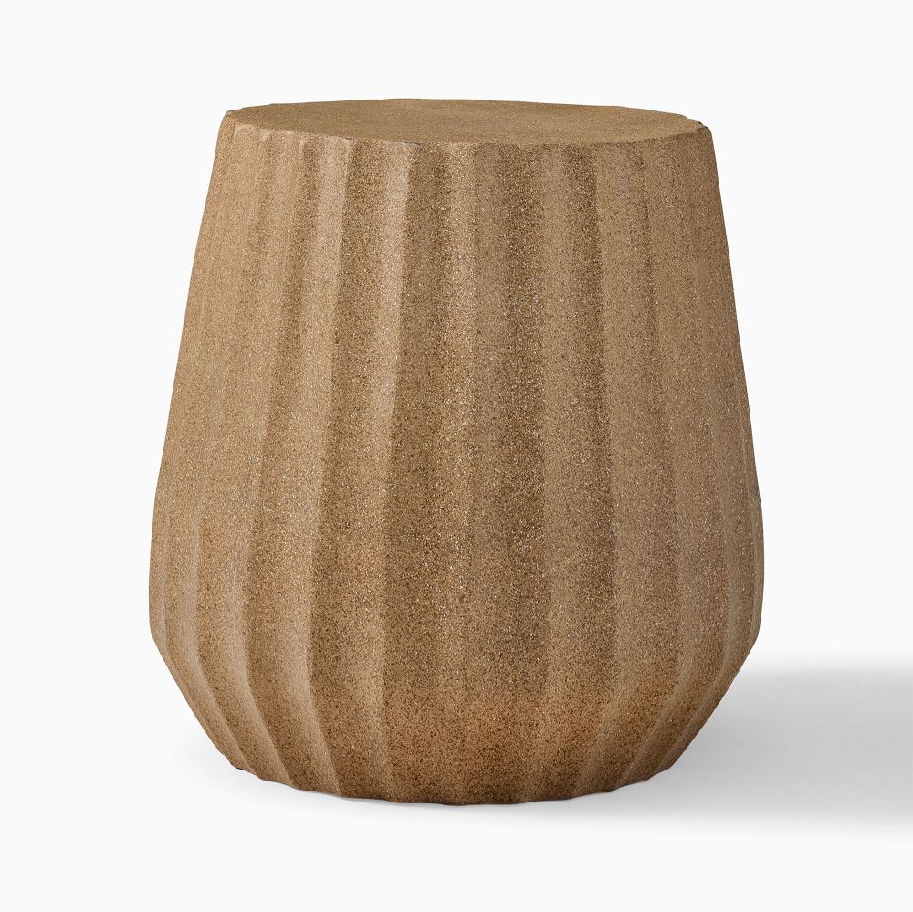 Hana Indoor/Outdoor Side Table (16") - Terracotta, Ceramic