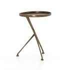 Open Box: Herkimer Drink Table (18") - Raw Antique Brass