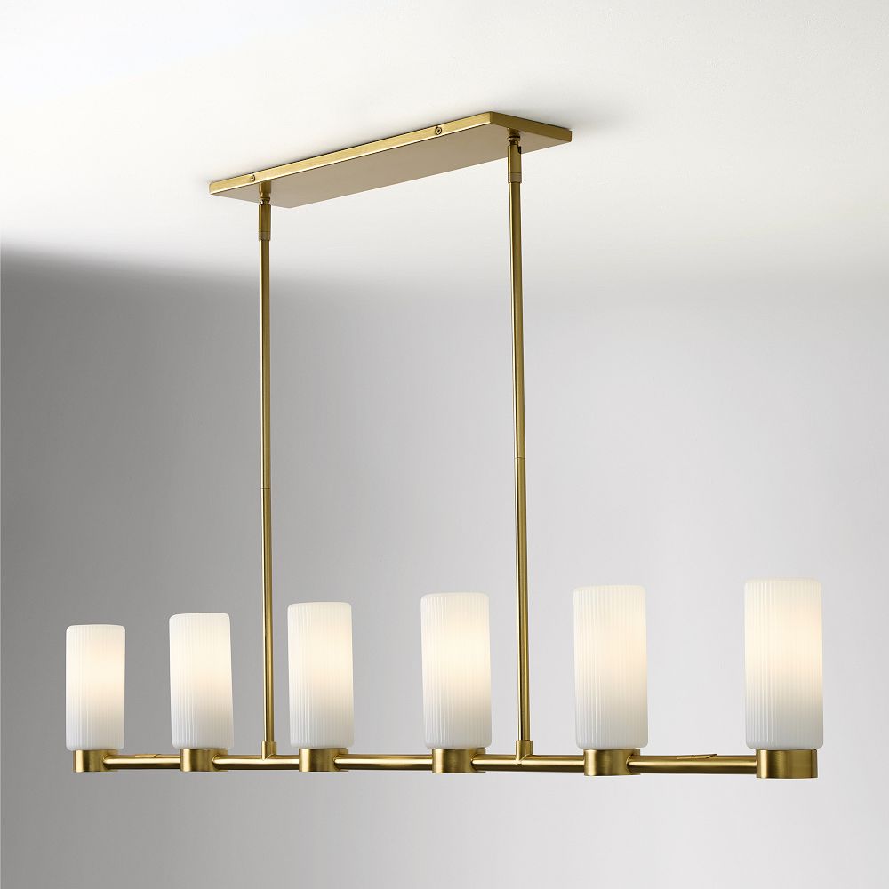Weston Fluted Glass Chandelier (48")