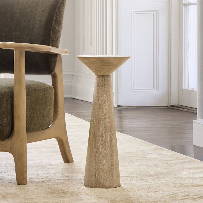 Meyer Wooden Drink Tables - Sustainable Mango Wood Design | West Elm