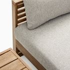 Santa Fe Slatted Outdoor Sofa (75"), Lounge Chair &amp; Portside Coffee Table Set