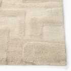 Rounded Shapes Shag Wool Rug Swatch