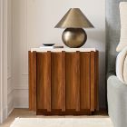 Louis Cast Stone Topped Nightstand (24")