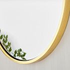 Metal Framed Round Wall Mirror - 24"
