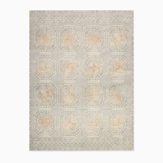 Hieroglyph Tufted Wool Rug | West Elm