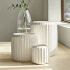 Slatted Porcelain Hurricanes