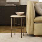 Fay Travertine Side Table (13.5")