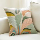 Botanical Crewel Pillow Cover