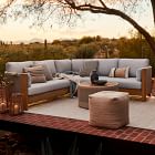 Natural Centre Stripe Indoor/Outdoor Pillow