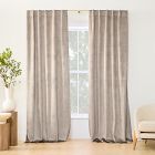 Lustre Velvet Curtain - Simple Taupe