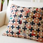Crewel Patchwork Pillow Cover