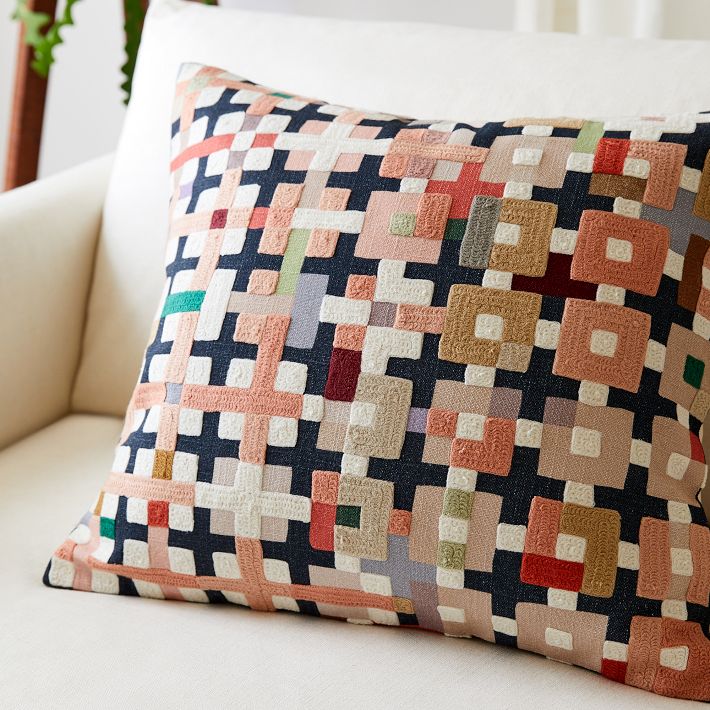 hobo / ARMY CLOTH  PATCHWORK CUSHION /BG hobo / ARMY CLOTH PATCHWORK CUSHION /BG 【公式通販】