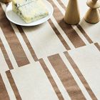 Quincy Block Print Stripe Table Throw
