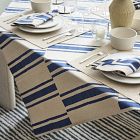 Quincy Block Print Stripe Table Throw