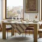 Quincy Block Print Stripe Table Throw