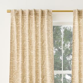 Carved Lines Curtain (Set of 2) | West Elm
