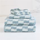 Wavy Blocks Towels