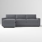 Urban 2-Piece Sleeper Sectional w/ Storage Chaise (111")