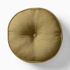 European Flax Linen Round Pillow